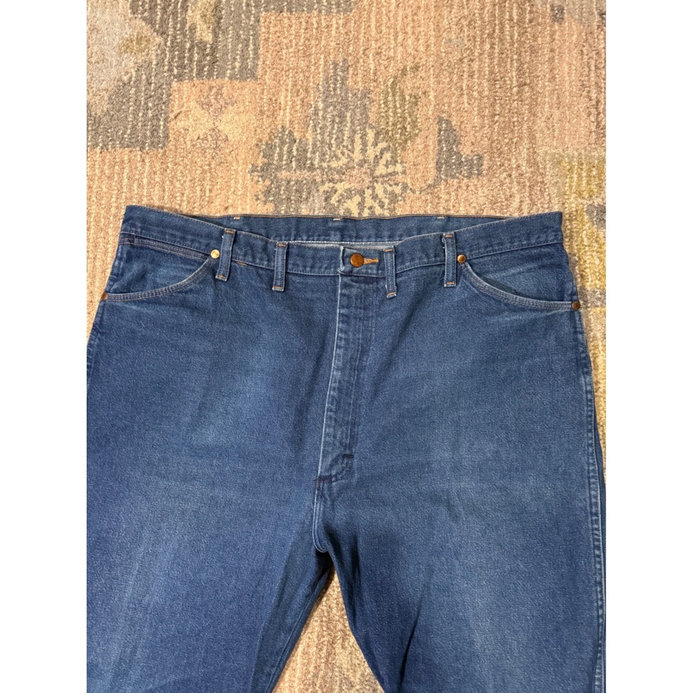 Wrangler 13MWZ Men's Blue Denim Jeans Cowboy Cut Western‎ Regular Fit Size 44x34 - Picture 2 of 6